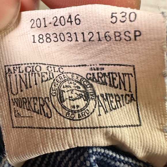 Unisex Vintage Lee Boot Cut Union Made Denim Jeans - Picture 8 of 8